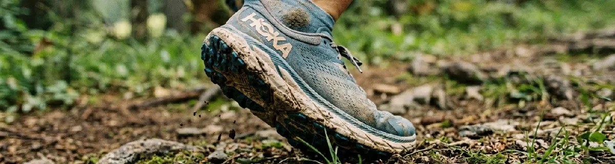Chaussures trail sur terrain technique