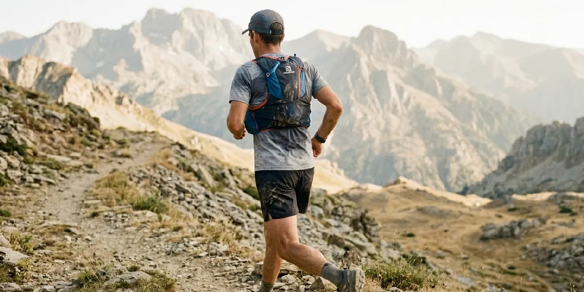 Sac d’hydratation trail en montagne