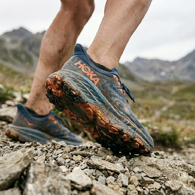 Hoka Speedgoat 6, chaussure trail confortable pour longue distance